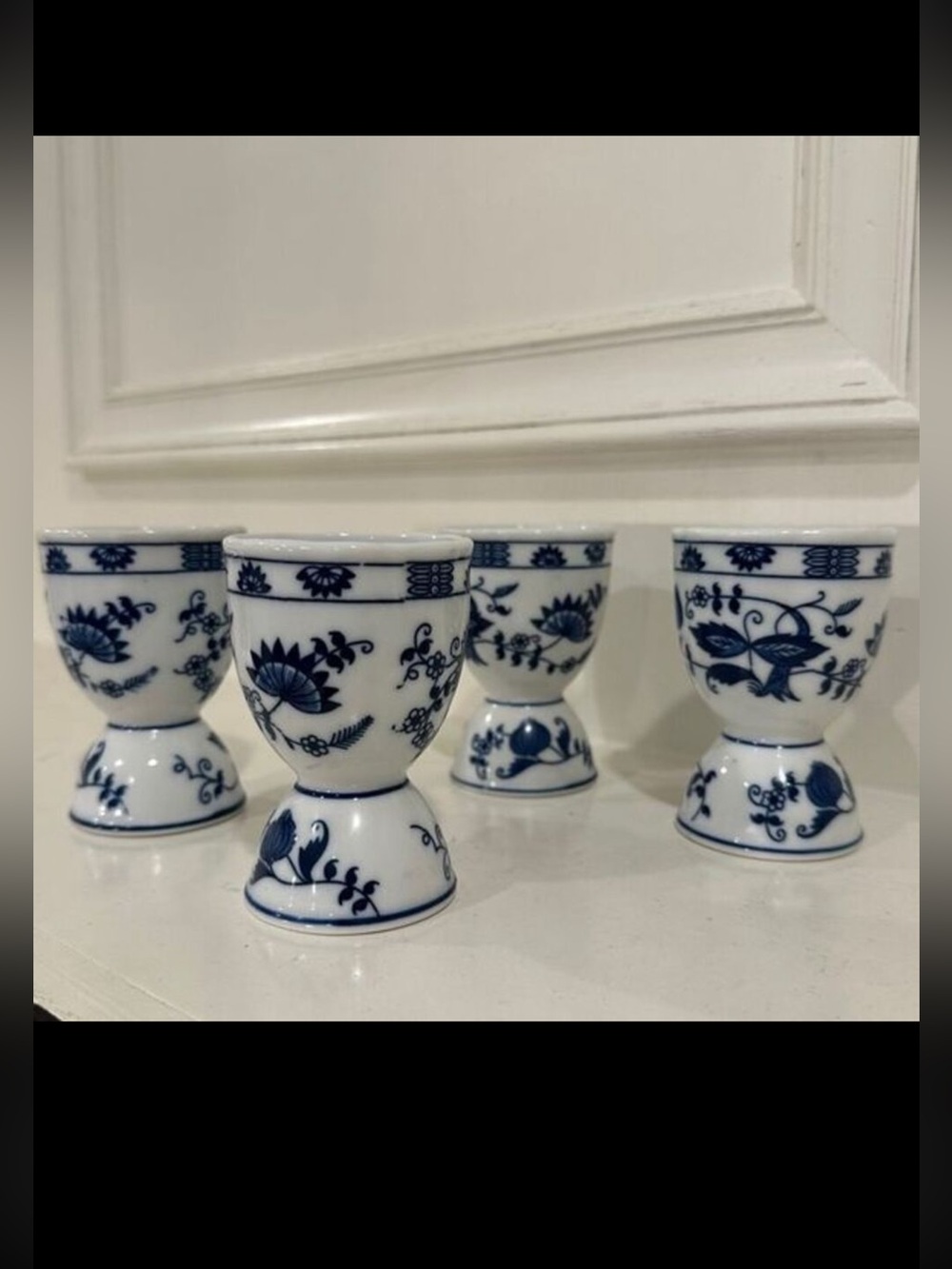 Vintage Vienna Woods Double Stoneware Egg Cup - Set of 4